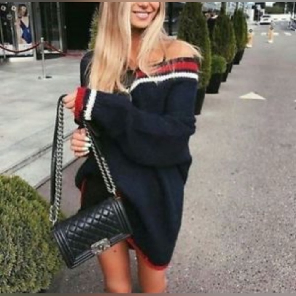 Zara Oversized Varsity Sweater Medium